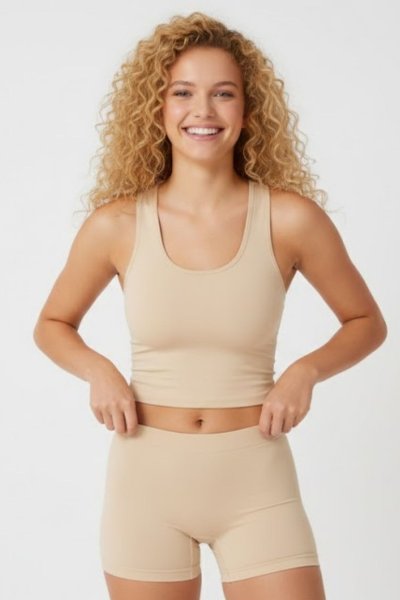 Model İz Yapmayan Sıkılaştırıcı Toparlayıcı Cool Comfort Seamless Spor ŞORT