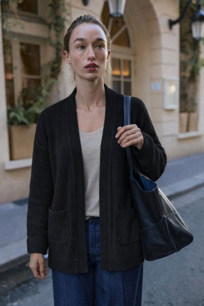 Kol Katlamalı Cepli Triko HIRKA