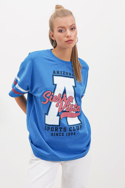 İki İplik Arizona Baskı T-SHİRT