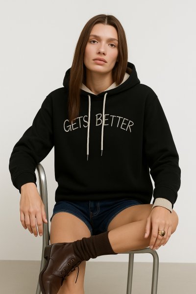 Üç İplik Gets Better Baskı SWEAT