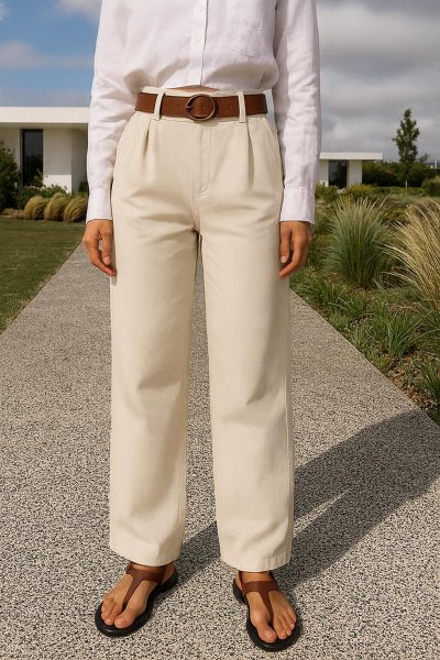 Gabardin Palazzo Kemerli PANTOLON