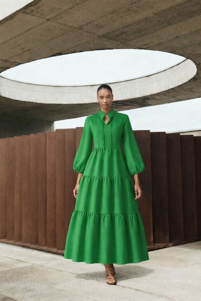 Yaka Bağcık Püskül ELBİSE