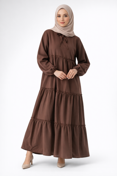 Yaka Bağcık Püskül ELBİSE