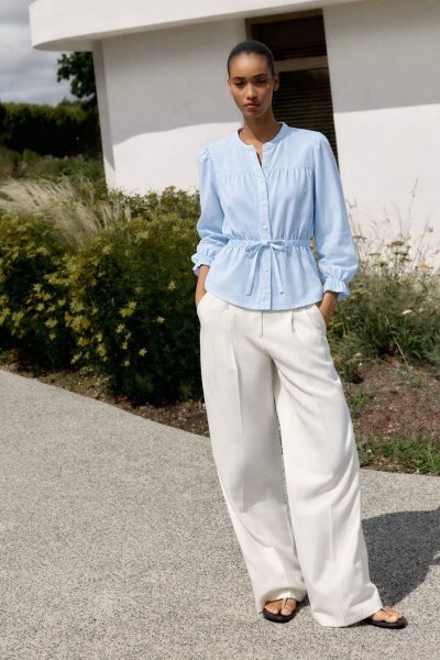 Kol Ucu Nervür Detay Bağlamalı GÖMLEK