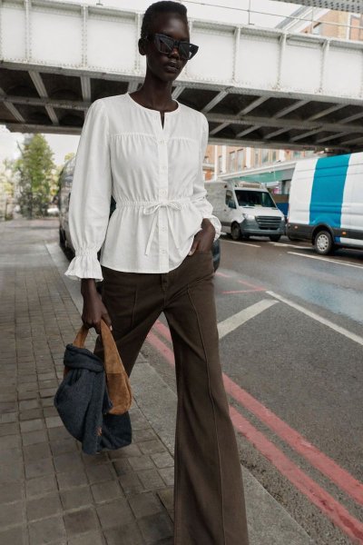 Kol Ucu Nervür Detay Bağlamalı GÖMLEK