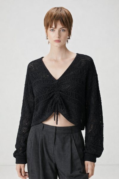 Ön Büzgülü Ajurlu Kazak