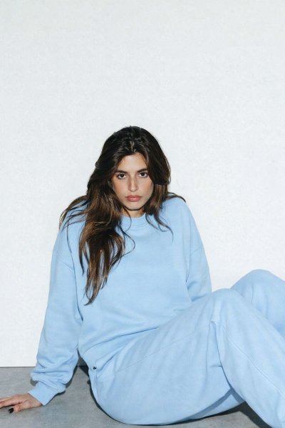 Üç iplik Kol Dikiş Detay SWEAT