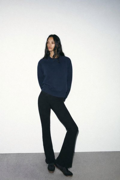 Üç iplik Kol Dikiş Detay SWEAT