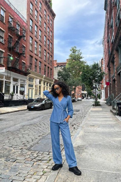 Denim Önden Bağlamalı TAKIM