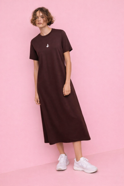 Enjeksiyon Baskılı Modal Kısa Kollu ELBİSE