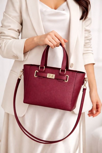 Klasik Şık Tokalı Omuz ve El ÇANTASI