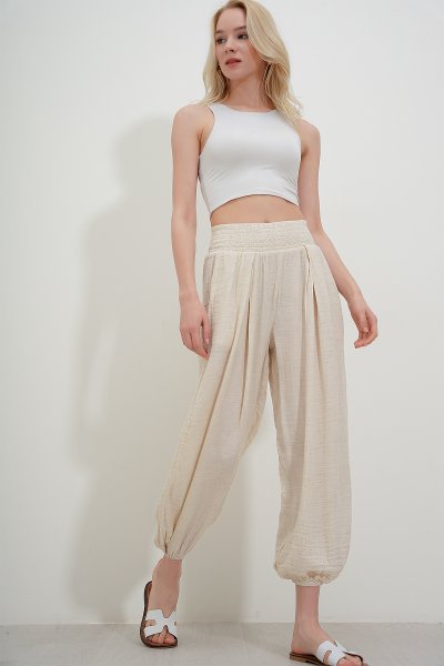 Kalın Kemer Paça Lastik PANTOLON