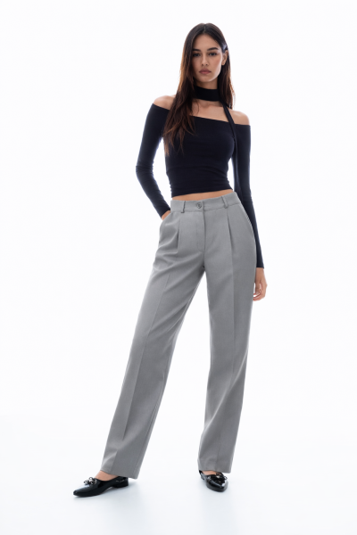 Pileli Kemerli Palazzo PANTOLON