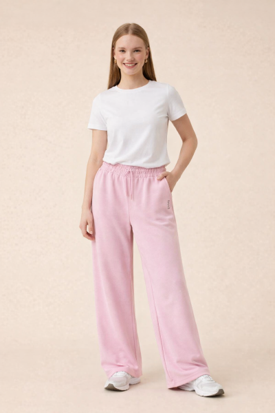 Modal Hakke Baskı Geniş Paça EŞOFMAN