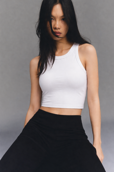 Kadın Bisiklet Yaka Göğüs Destekli Düz ATLET