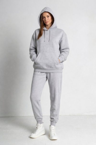 Üç İplik Kapüşonlu EŞOFMAN TAKIM