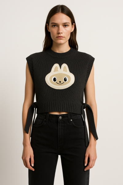 Kuzu Nakışlı Triko PANÇO