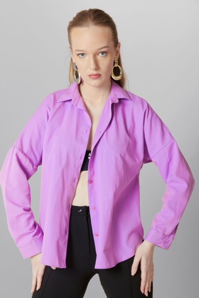 Oversize Uzun Patsız Basic GÖMLEK