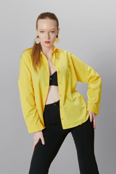 Oversize Uzun Patsız Basic GÖMLEK