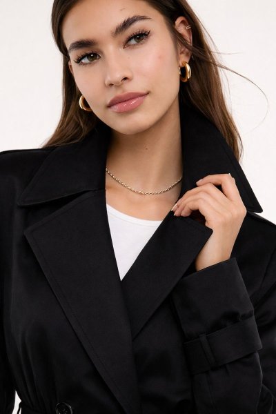 Kemerli Premium Normal Kesim TRENÇKOT