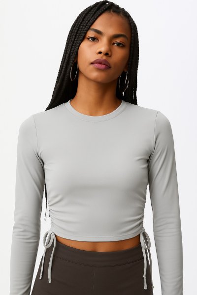 Yandan Büzgülü Crop